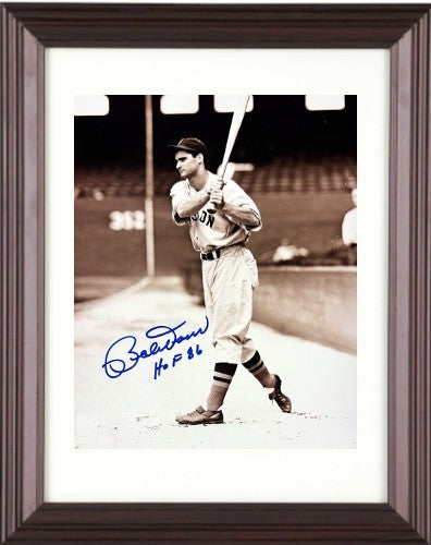 Bobby Doerr signed Boston Red Sox 8x10 Photo  w/HOF 86 minor dings Framed- COA