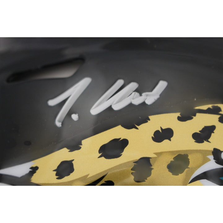 Travis Hunter Autographed Jacksonville Jaguars Authentic Helmet Beckett W 57938