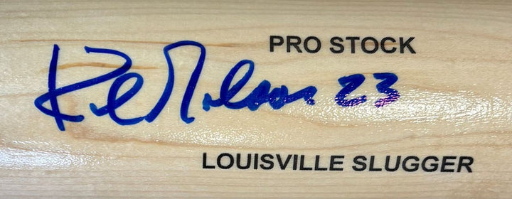 Kirk Gibson Los Angeles Dodgers Signed Tan Louisville Slugger Bat JSA QR