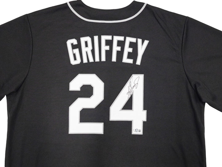 Seattle Mariners Ken Griffey Jr. Signed Black Nike Jersey Size XL Beckett Wit