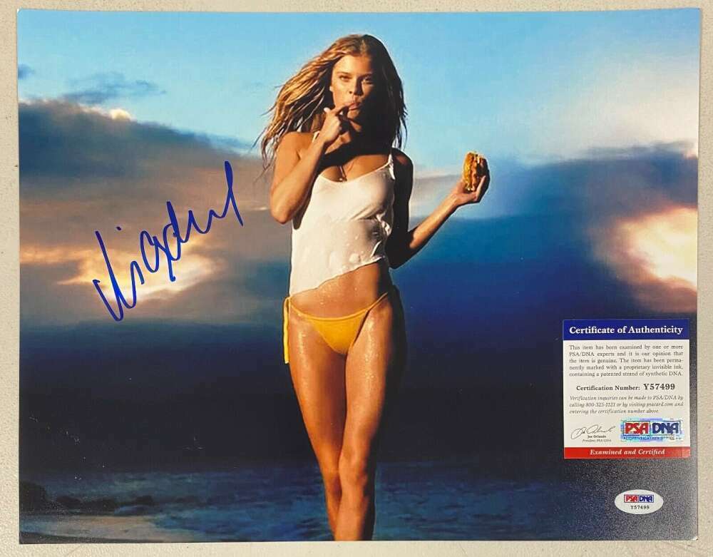 Nina Agdal PSA DNA Coa Signed 11x14 Photo Certified Autograph