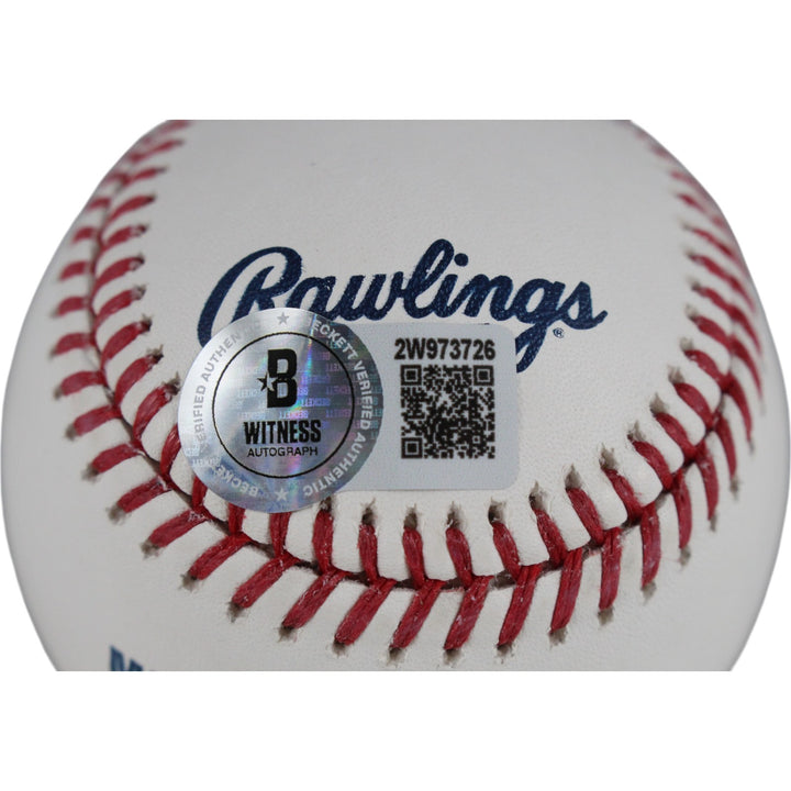 Eddie Murray Autographed Baltimore Orioles OML Ball AL ROY Beckett Witness 50289