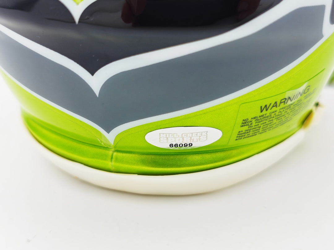 Byron Murphy II Signed Seattle Seahawks Flash Green Speed Mini Helmet MCS Holo