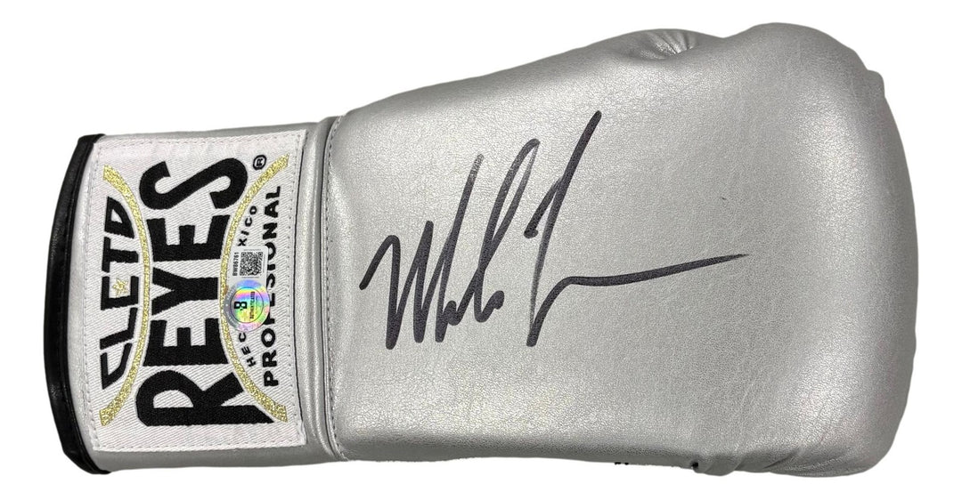 Mike Tyson Signed Right Hand Silver Cleto Reyes Boxing Glove BAS