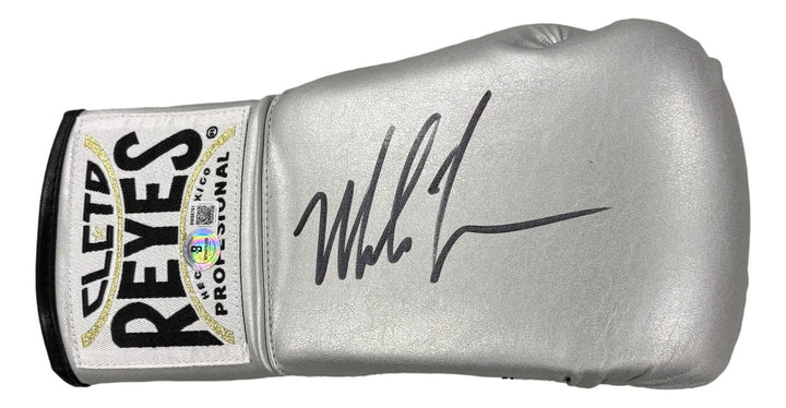 Mike Tyson Signed Right Hand Silver Cleto Reyes Boxing Glove BAS