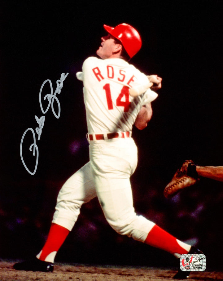 Pete Rose Signed Framed 8x10 Photo Cincinnati Reds PR Holo