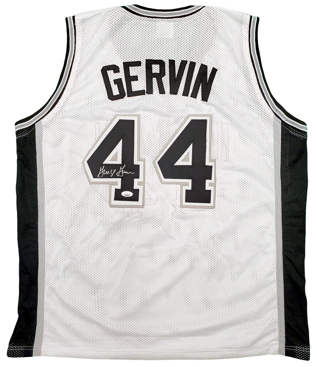 San Antonio Spurs George Gervin Signed White Jersey JSA