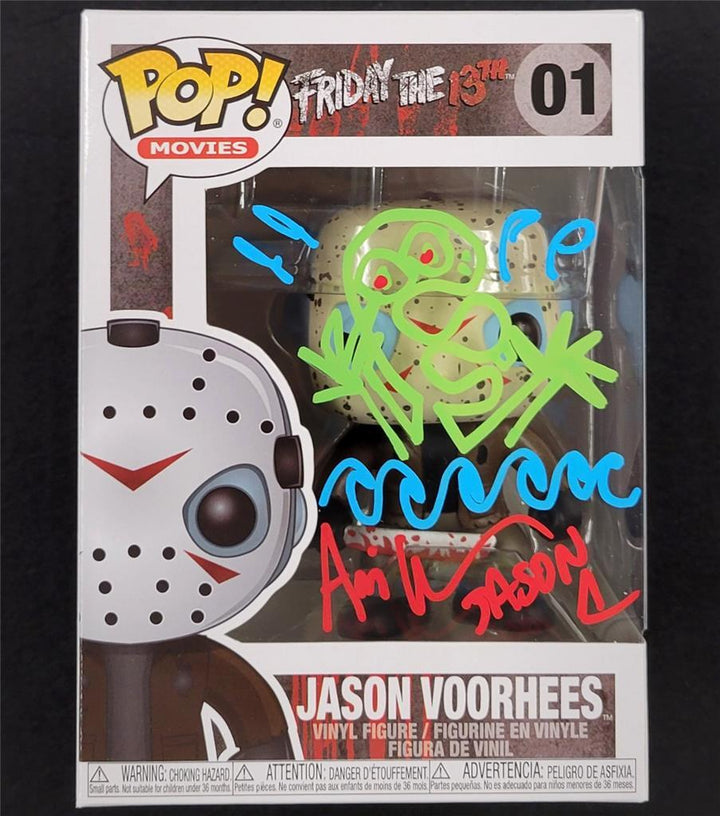 Ari Lehman signed & sketch "Jason 1" Friday 13th Funko Pop autograph Beckett BAS