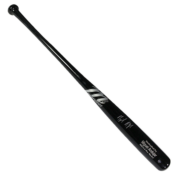 Miguel Andujar signed Marucci Game bat rookie auto Oakland Athletics Steiner Coa