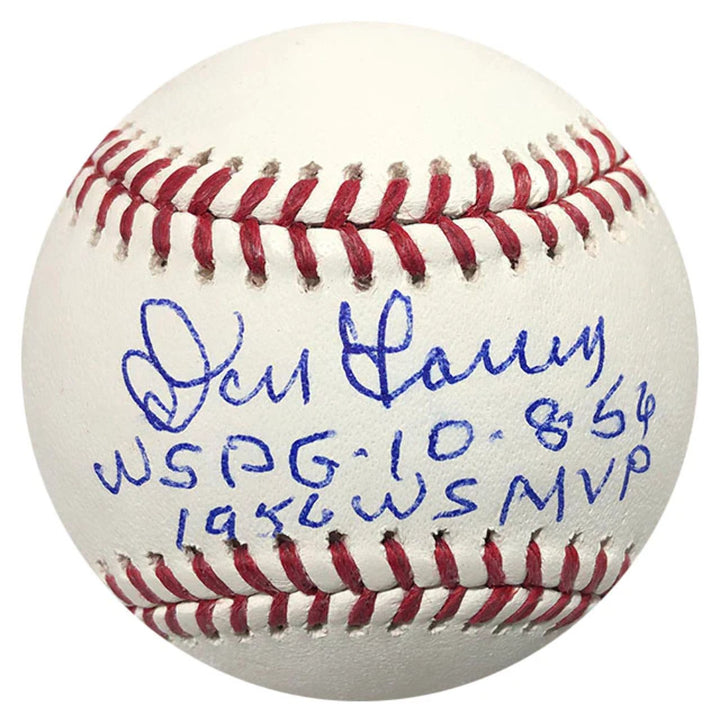 Don Larsen "WS PG 10-8-56, 1956 WS MVP" Autographed Baseball (JSA)
