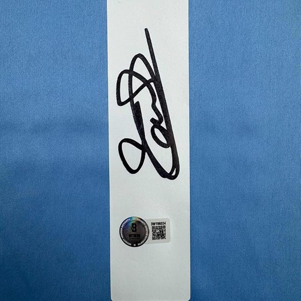 Framed Autographed/Signed Thibaut Courtois 35x39 Real Madrid Jersey Beckett COA