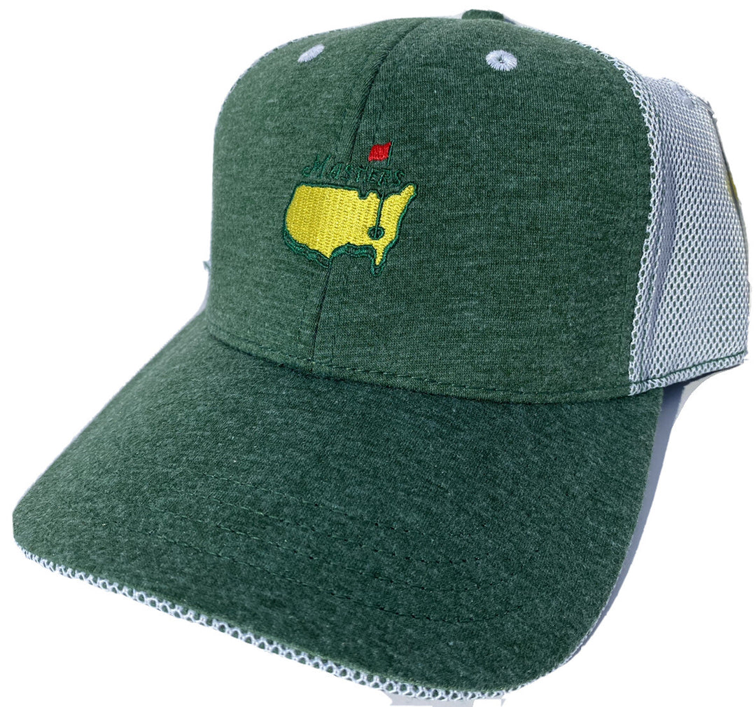 2025 MASTERS HEATHERED GREEN PERFORMANCE MESH BACK HAT AUGUSTA NATIONAL GOLF NEW