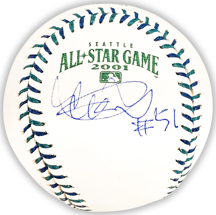 Ichiro Suzuki Auto 2001 All Star Game Logo Baseball Mariners #51 IS Holo