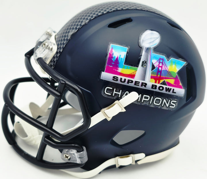 Michael Dickson Signed Seahawks SB LX Champions Mini Helmet MCS COA