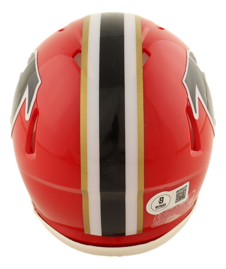 Bijan Robinson Signed Atlanta Falcons Throwback Mini Speed Helmet BAS ITP