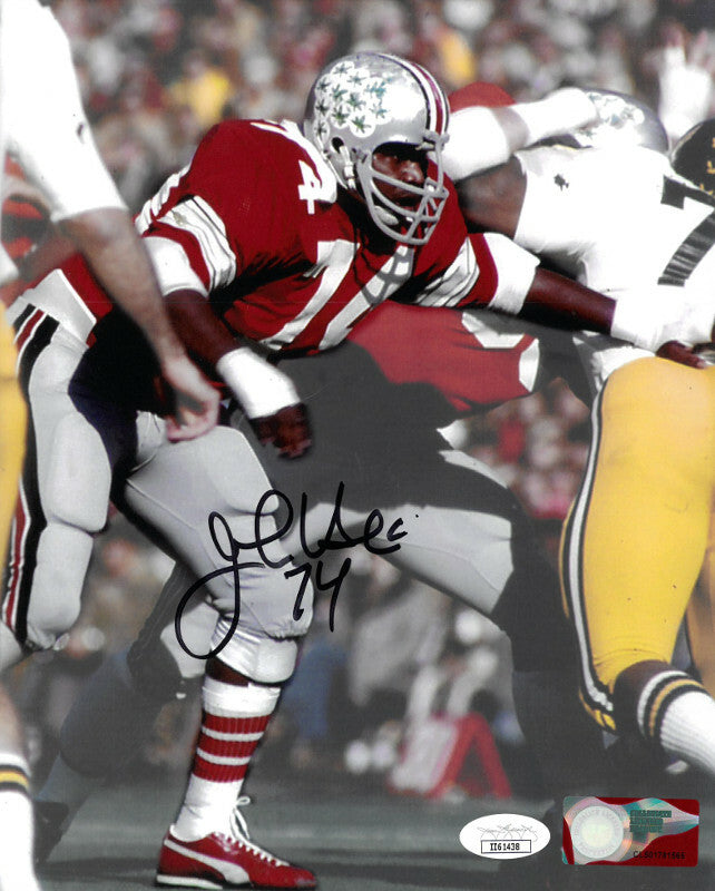 John Hicks signed Ohio State Buckeyes NCAA 8X10 Photo #74 - JSA Authenticated