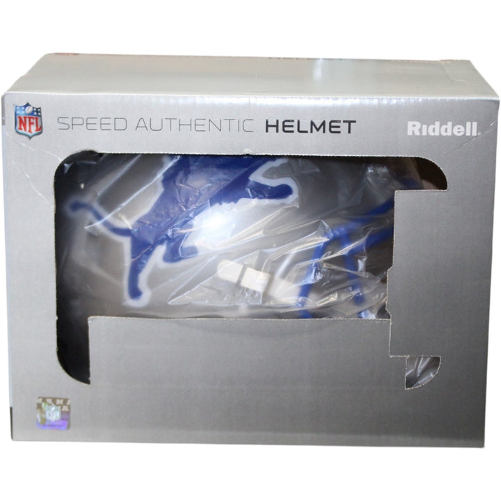 Barry Sanders Autographed Detroit Lions Pro TB Helmet Beckett Witness 58194