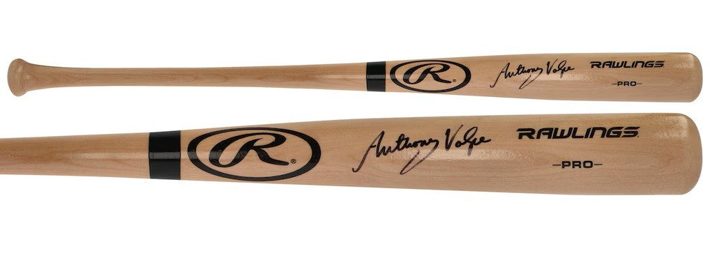 Anthony Volpe New York Yankees Signed Rawlings Baseball Bat Fanatics