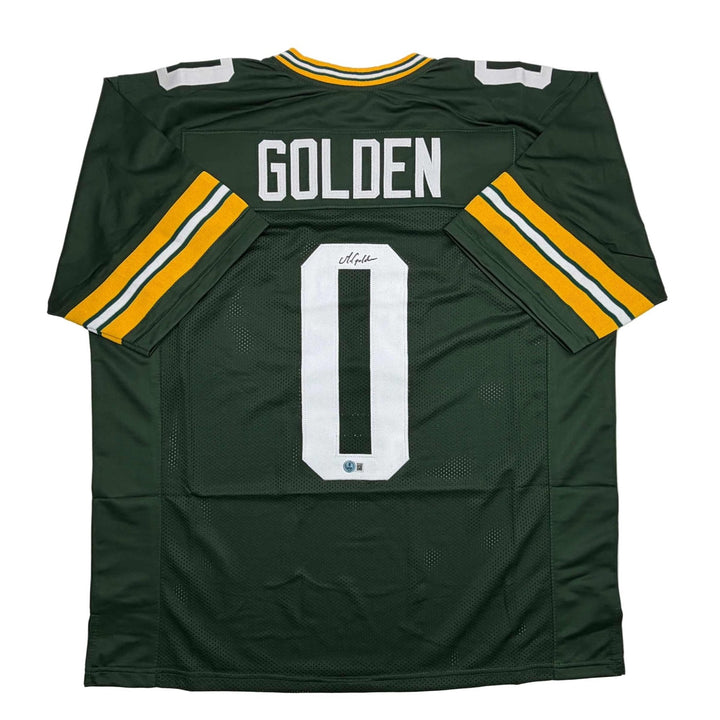 Autographed/Signed Matthew Golden Green Bay Green Jersey Beckett BAS COA