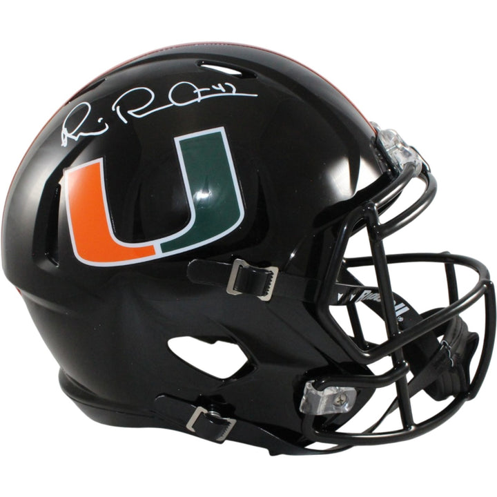 Michael Irvin Autographed Miami Hurricanes F/S Alt Helmet Beckett 56370