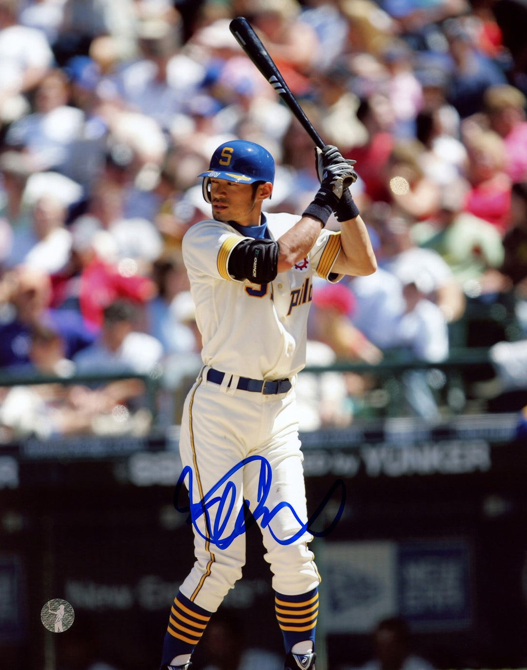 Ichiro Suzuki Signed 8x10 Photo Seattle Mariners Seattle Pilots Uniform IS Holo