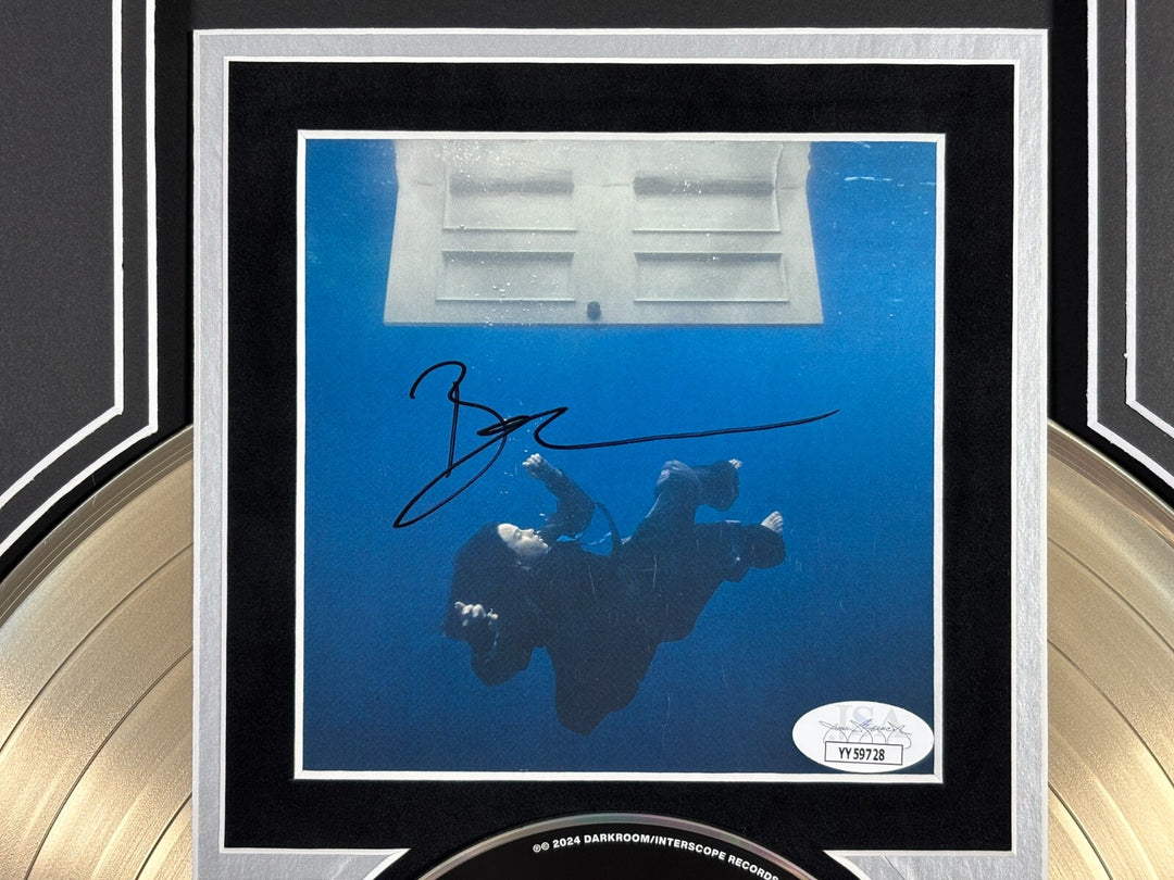 Billie Eilish Signed Hit Me Hard And Soft CD Album Gold Record Framed JSA Auto