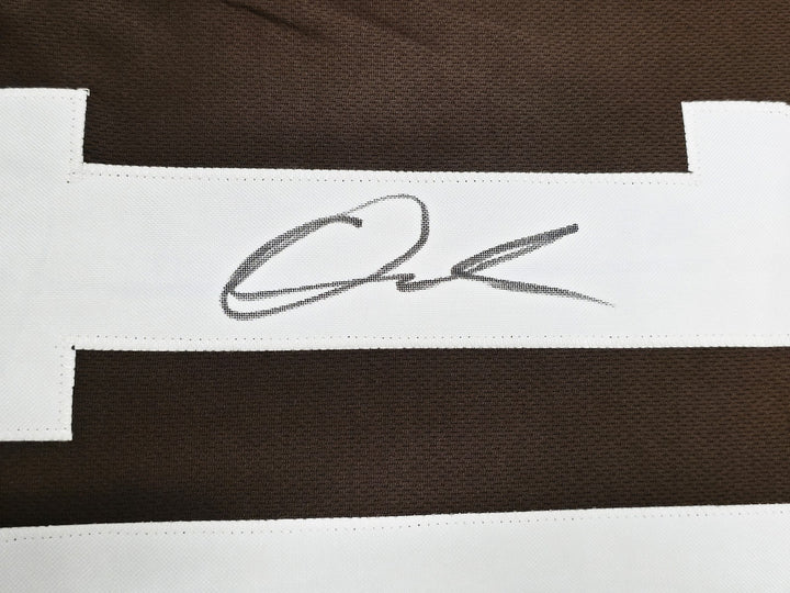 Cleveland Browns Quinshon Judkins Signed Brown Jersey Beckett BAS Witness