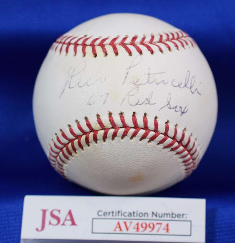 Rico Petrocelli JSA COA Autograph Major League OML Signed Baseball 67 Red Sox