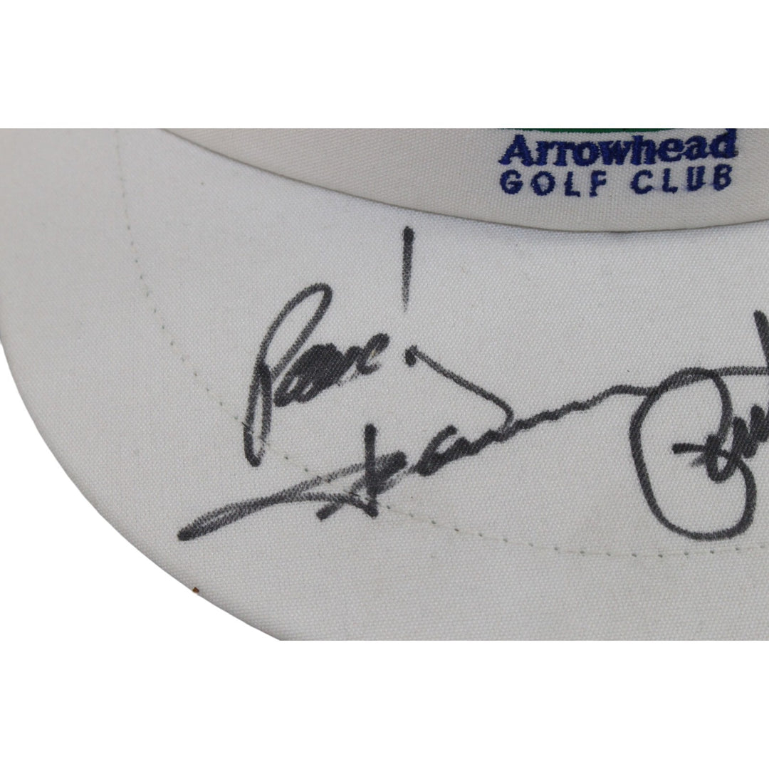 John Denver Richard Karn Bill Fagerbakke Autographed Golf Visor Beckett 55418