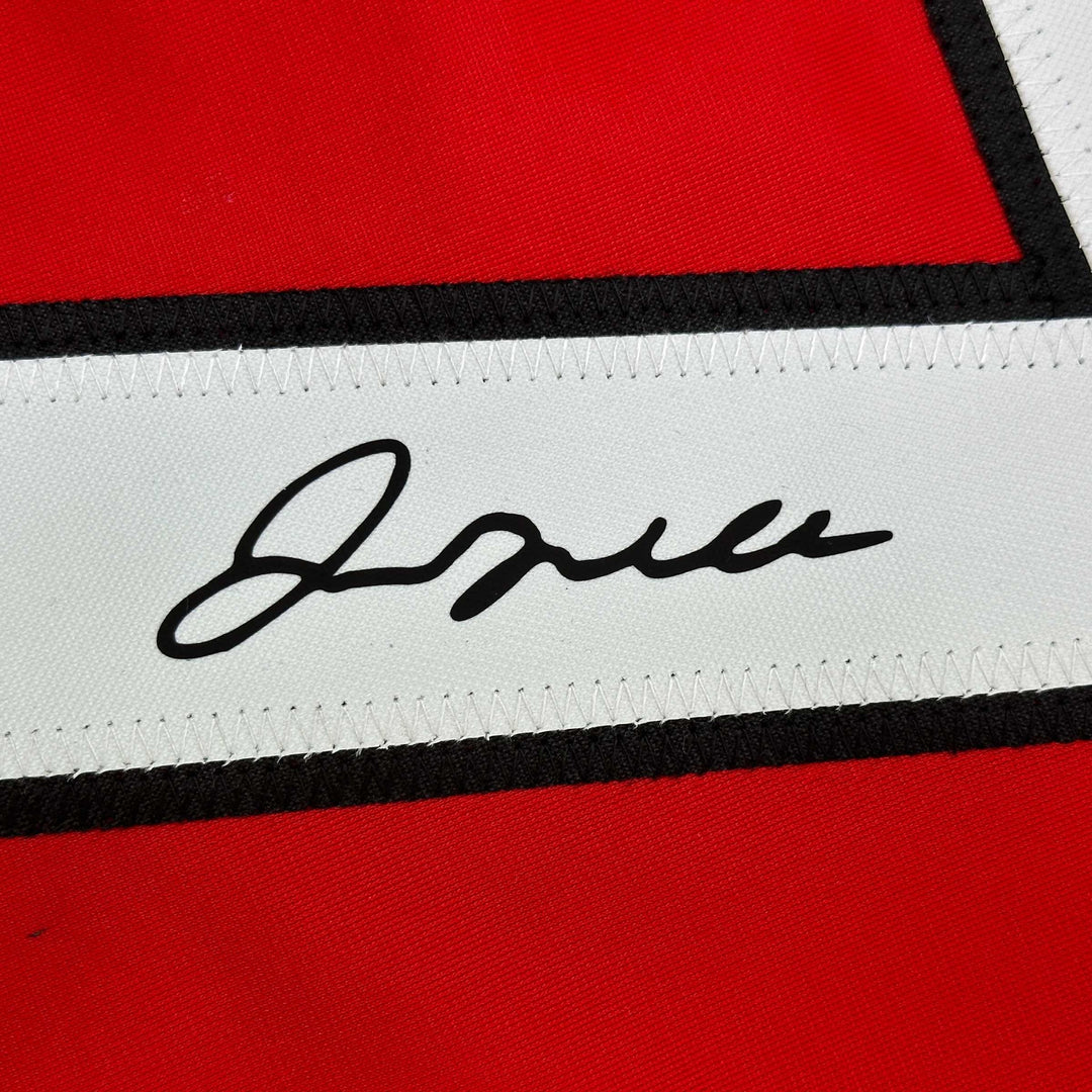 Facsimile Autographed David Beckham Manchester United Red Reprint Jersey XL