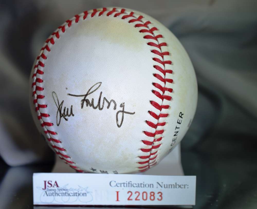 Jim Lonborg Jsa Feeney National League Autograph Baseball Authentic Signed