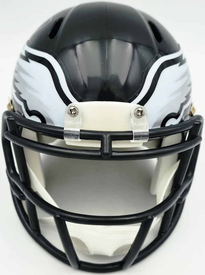 Alshon Jeffery Signed Eagles Black 2022 Alternate Speed Mini Helmet Beckett