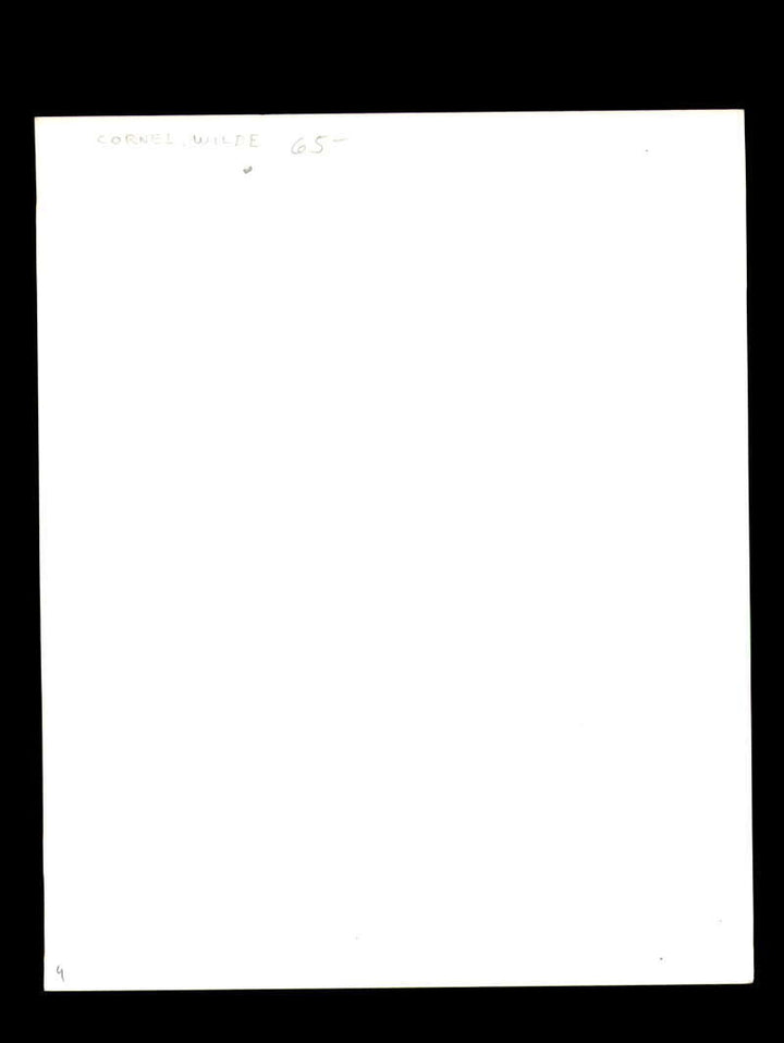 Cornel Wilde JSA Coa Signed 8x10 Photograph Autograph