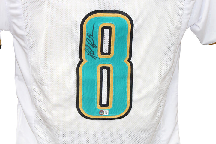 Mark Brunell Autographed/Signed Pro Style White XL Jersey BAS 40271