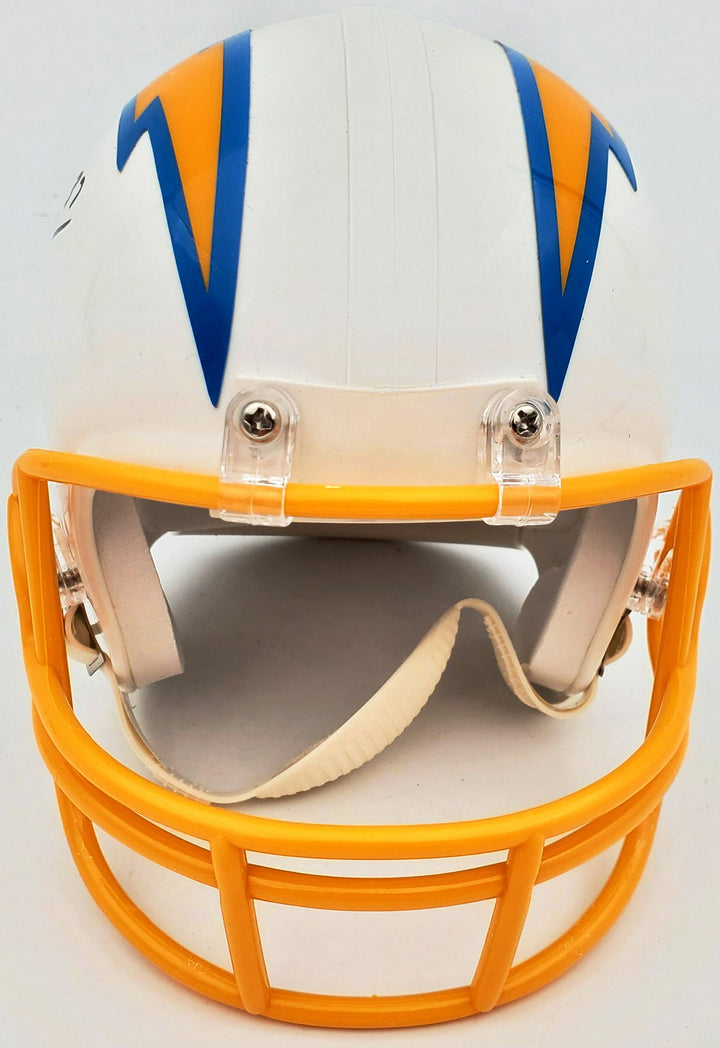 Rodney Harrison Autographed Signed San Diego Chargers White Mini Helmet Beckett