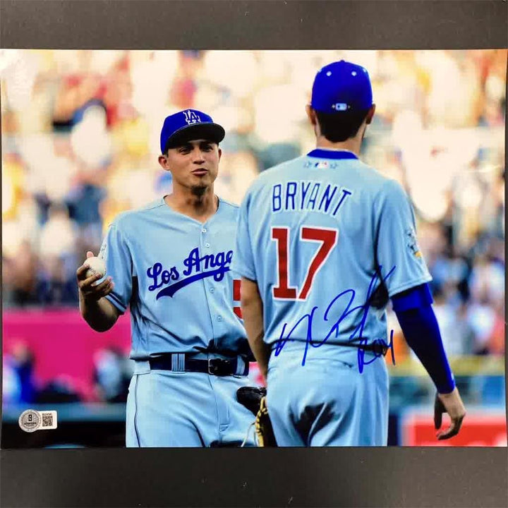 Kris Bryant signed "ROY" Chicago Cubs 2016 ASG 11x14 photo auto ~ Beckett BAS