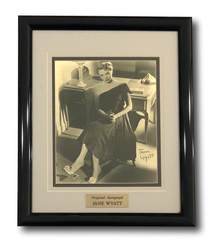 Jane Wyatt Signed 8x10 JSA COA Photo Framed Autograph Father Knows Best