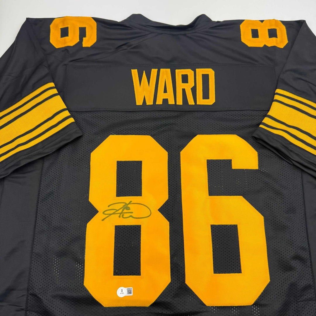 Autographed/Signed Hines Ward Pittsburgh Color Rush Football Jersey JSA COA