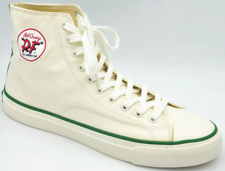 Bob Cousy Auto White PF Flyers All-American HI Cousy Shoes Celtics Sz 12 Beckett