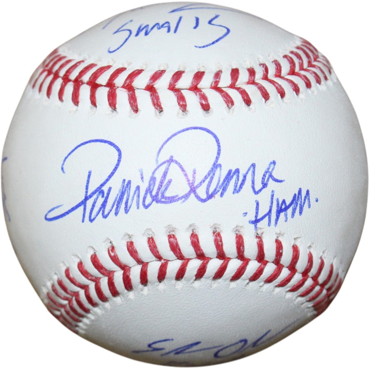 Sandlot Signed OML Baseball Patrick Renna +6 Character Name Beckett 50747