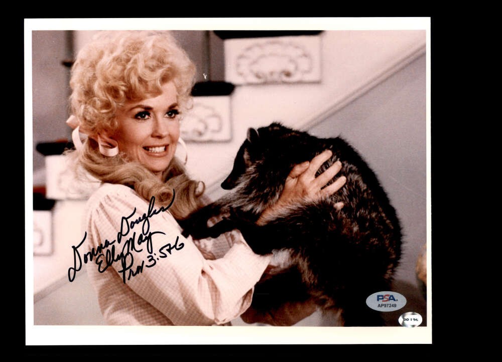 Donna Douglas PSA DNA Coa Signed 8x10 Photo Autograph Elly May