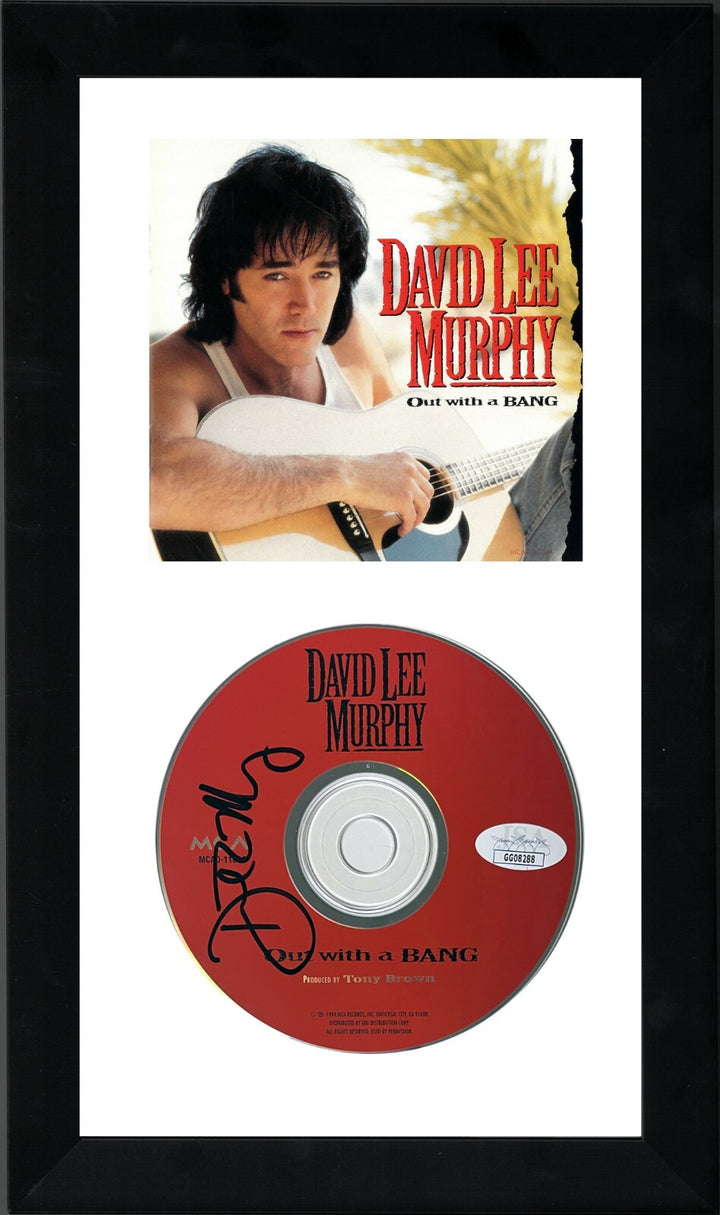 David Lee Murphy signed 1994 Out With a Bang Album CD w/Cover Booklet Framed-JSA