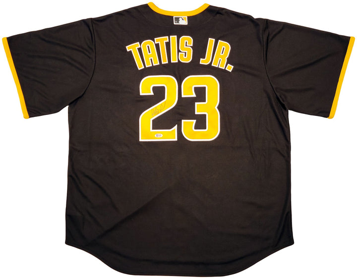 San Diego Padres Fernando Tatis Jr. Signed Brown Nike Jersey Size XXL Beckett