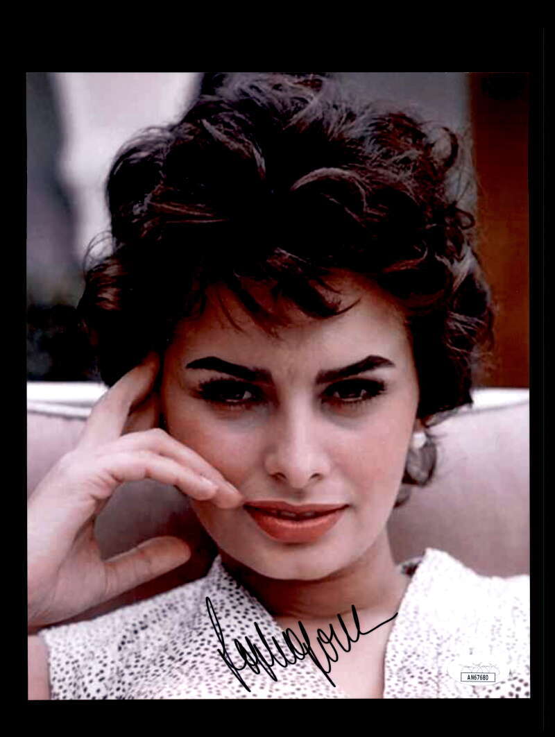 Sophia Loren JSA Coa Signed 8x10 Photo Autograph 2