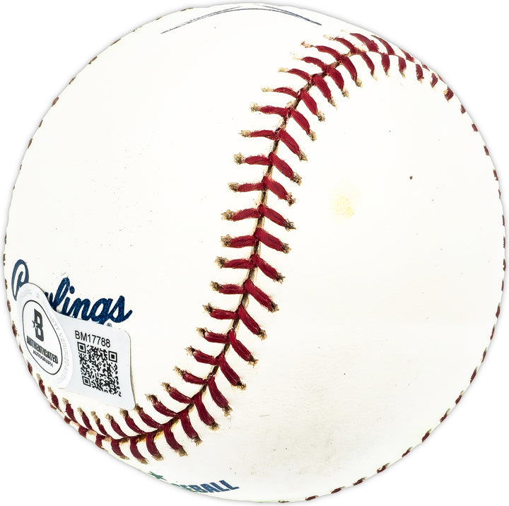 John Denny Signed MLB Baseball Philadelphia Phillies Beckett #BM17788