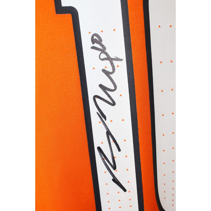 Bo Nix Autographed Denver Broncos Orange Nike Sz XL Jersey Beckett Witness 56426