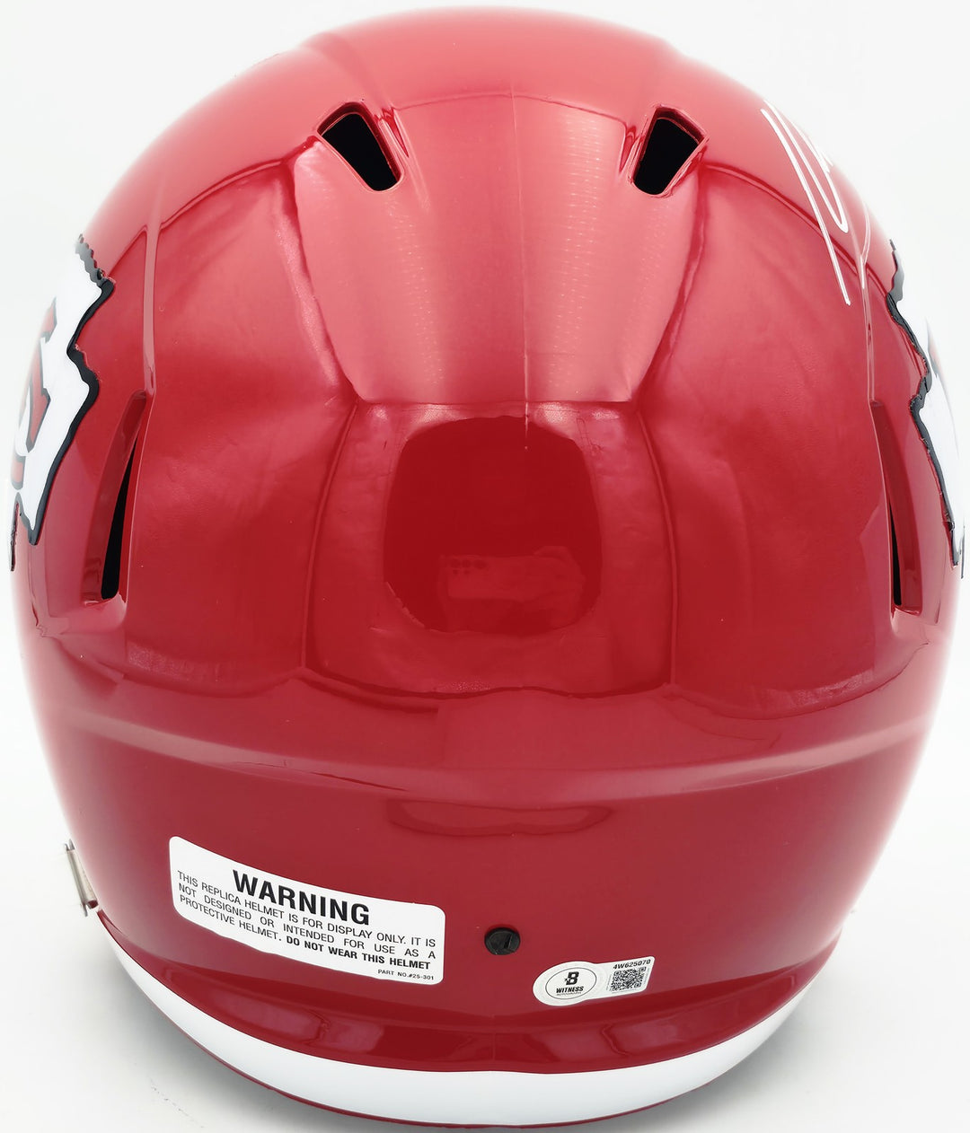 Kenneth Walker III Signed Chiefs Red Full Sz Speed Rep Helmet Beckett Witness