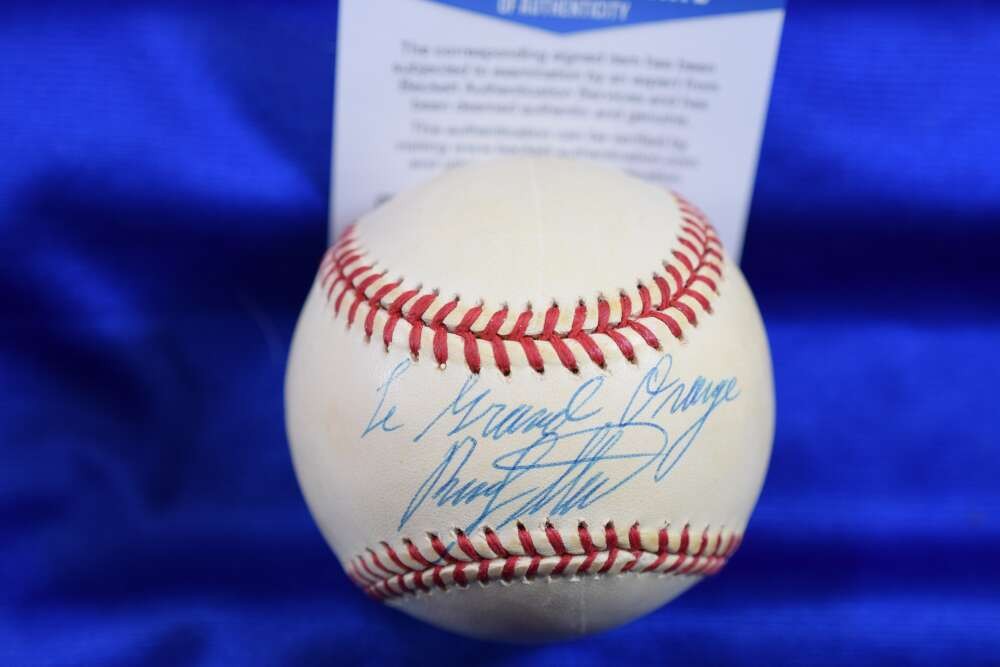 Rusty Staub Beckett BAS National League ONL Signed Baseball Le Grand Orange