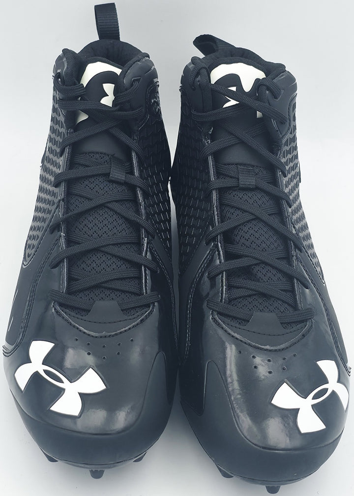 Michael Penix Jr Auto Black Under Armour Team Fierce MC Cleats Falcons Size 135