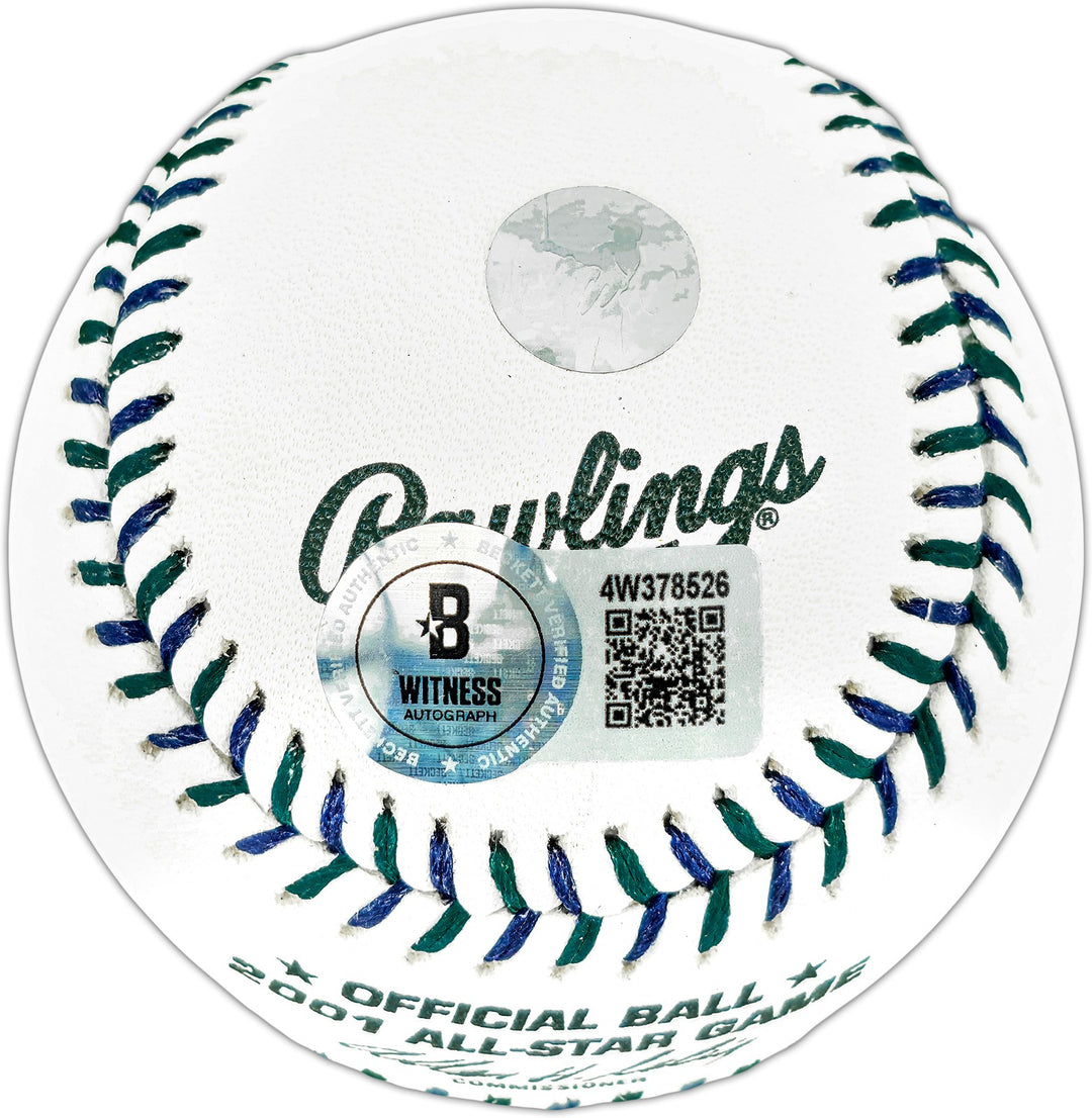 Ichiro Suzuki Auto Official 2001 All Star Game Baseball Mariners #51 Beckett Wit